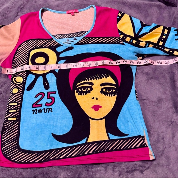 Rare Vintage Noun Paris Top - Picture 9 of 11